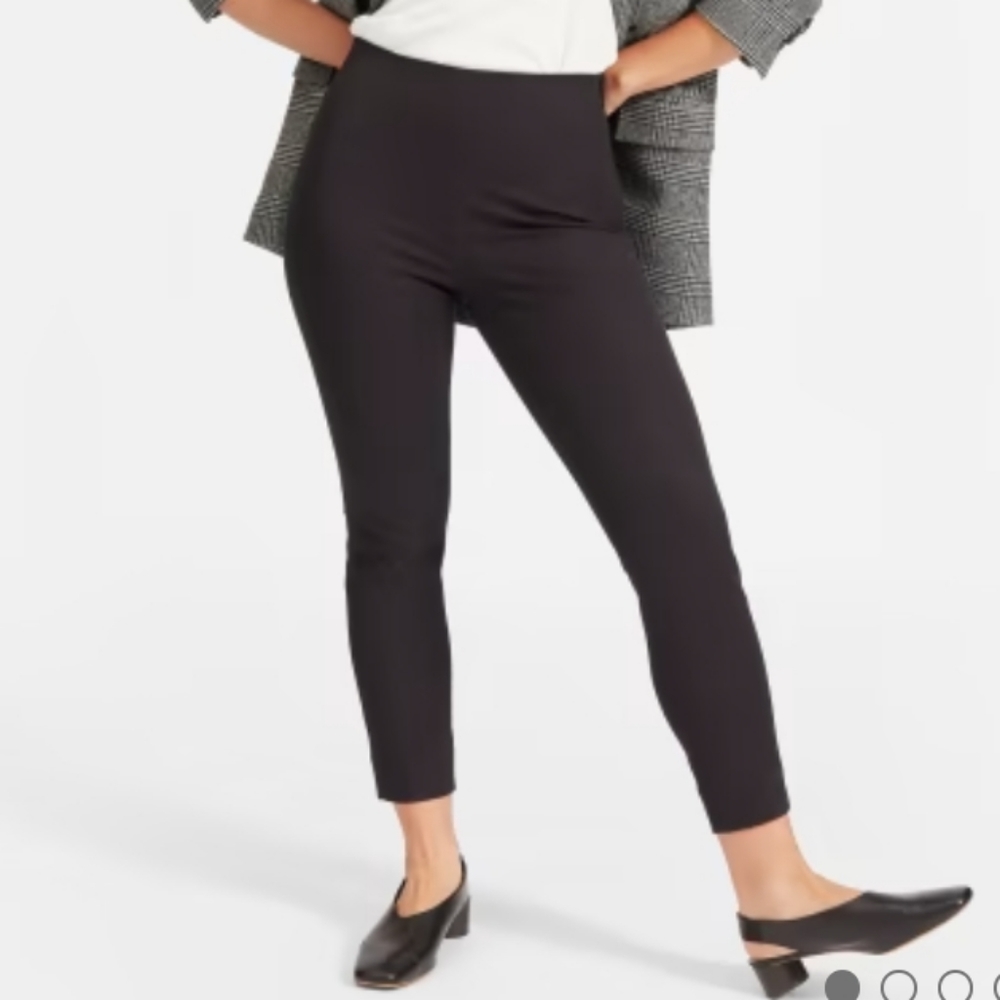 Everlane the curvy side zip work pant black 2 nwt